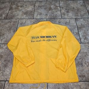 Vintage 80s Michigan Windbreaker Mens Xlg